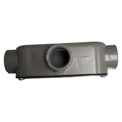 Metallic exhaust manifold on a white background