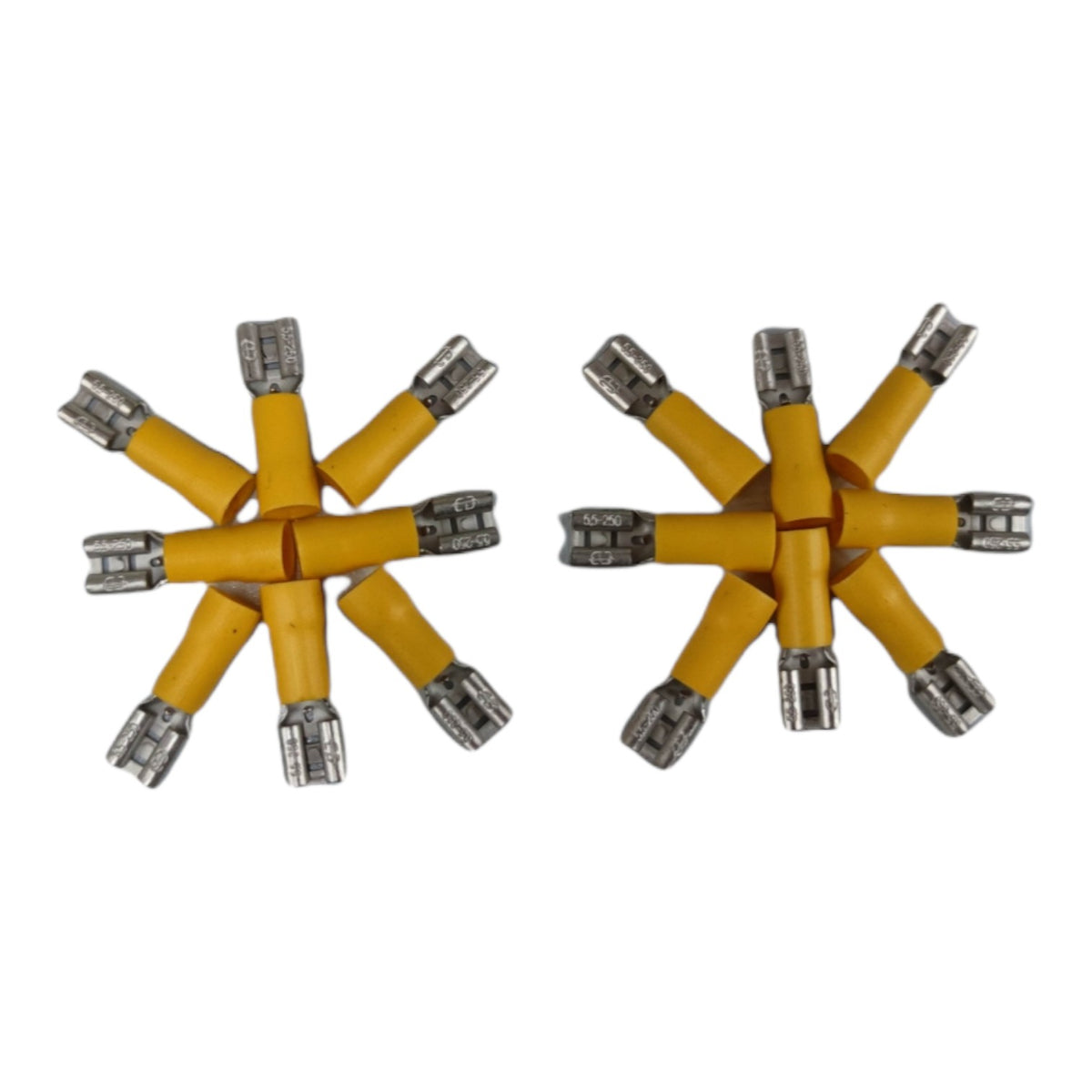 Spade Connector Terminal with Insulation Head, 7mm, Male and Female, for 5.5mm Wire