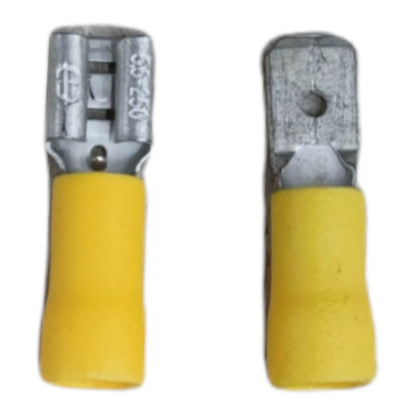 Terminal Lugs Spade Connector with Insulation Head, 7mm, Male and Female, 5.5mm Wire