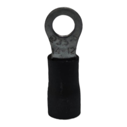 Ring Terminal Lugs Black Insulation 3.5mm for Electrical Use