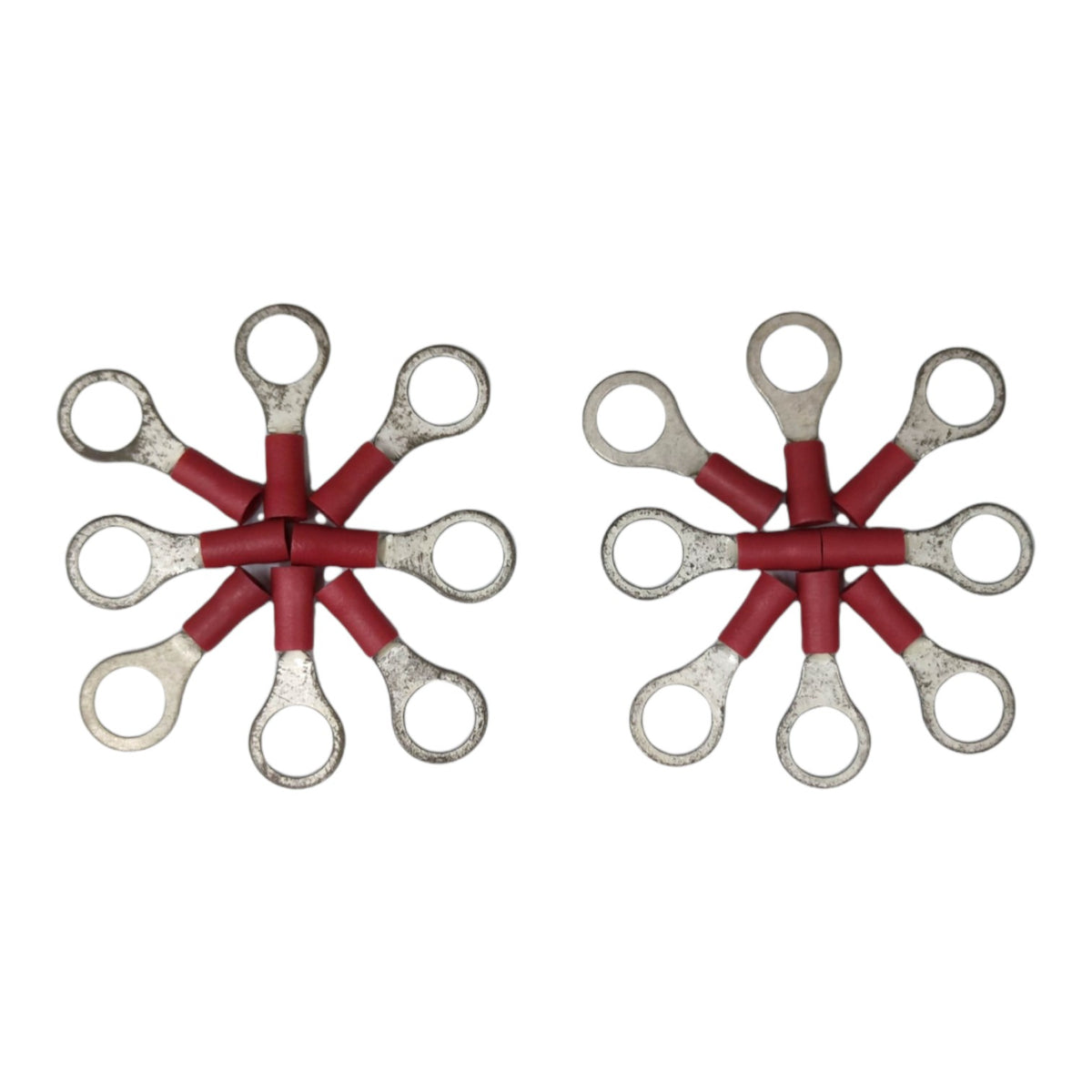 Red insulated ring terminal lugs 2.0mm for electrical connections
