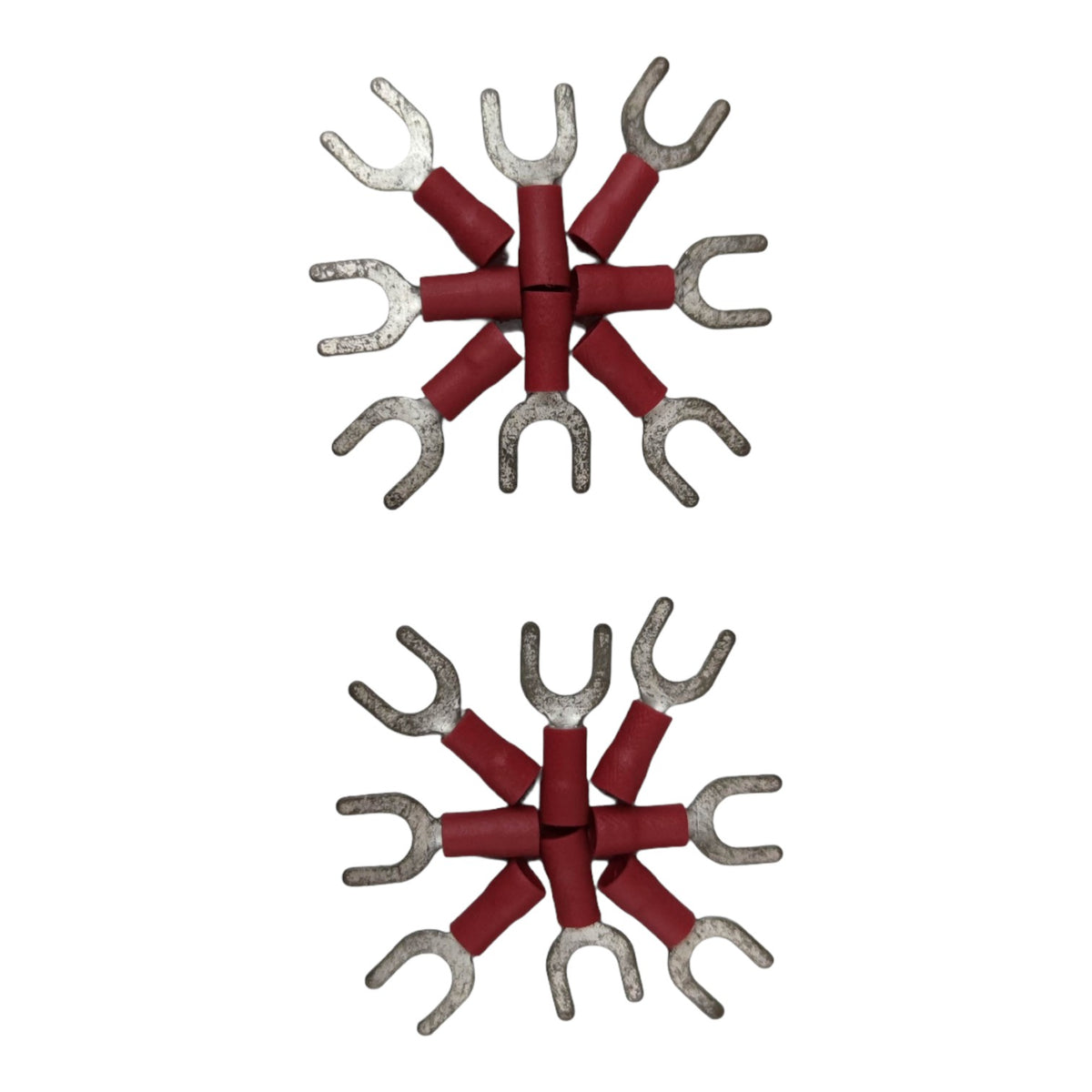 Red Insulated Y Terminal Lugs 2.0mm for Electrical Projects