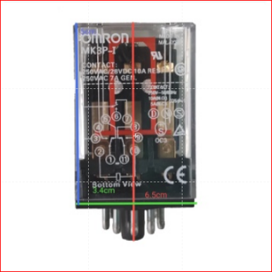 MK3P-I 220V AC Switch Relay 11 Pins