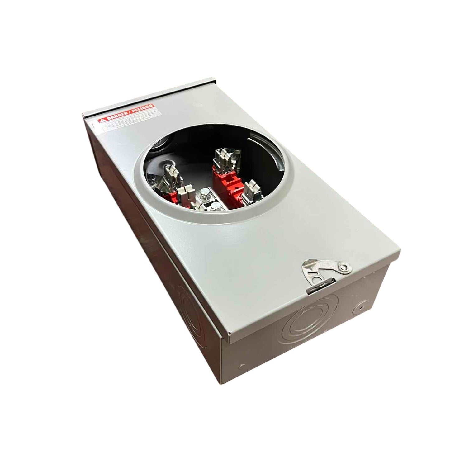 Cirtech Rectangular Meter Base 5 Jaws 1 1/4 inch Hub KWH Meter Base Max 200A