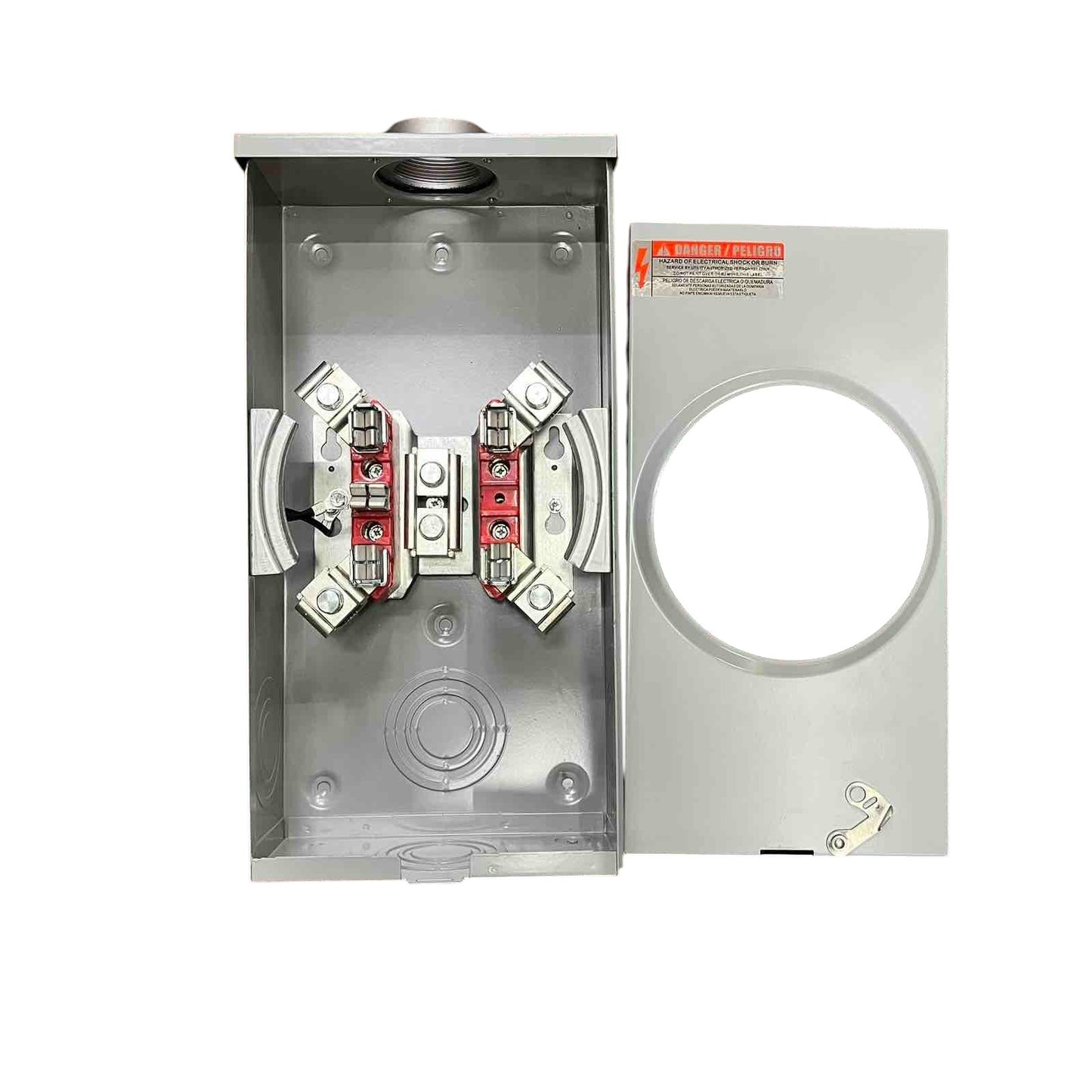 Cirtech Rectangular Meter Base 5 Jaws 1 1/4 inch Hub KWH Meter Base Max 200A