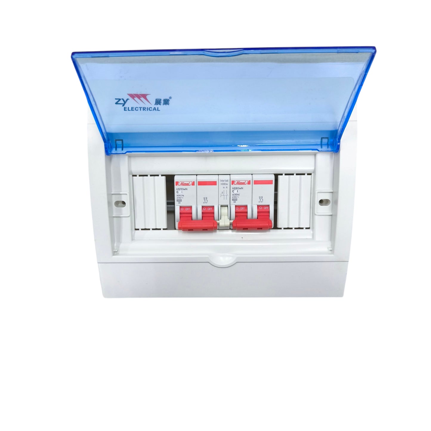 Himel MTS 20A 2 Pole 6KAIC 220V with PVC Enclosure ZY ZY5-8WAYSFT/2XHDB3WN2C20+HDB3W63HS