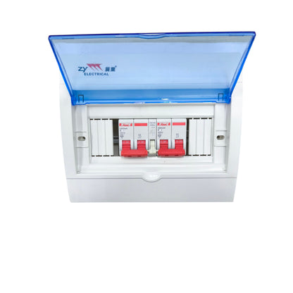 Himel MTS 20A 2 Pole 6KAIC 220V with PVC Enclosure ZY ZY5-8WAYSFT/2XHDB3WN2C20+HDB3W63HS