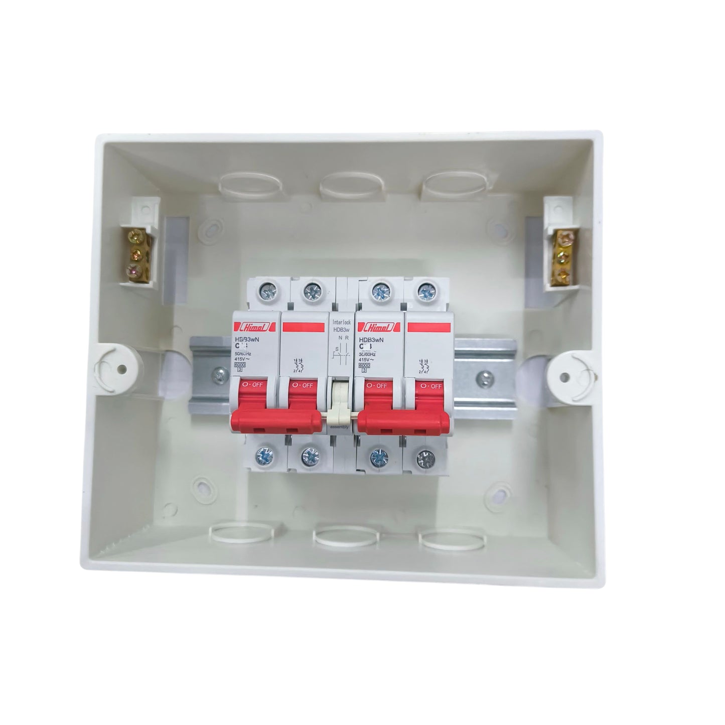 Himel MTS 20A 2 Pole 6KAIC 220V with PVC Enclosure ZY ZY5-8WAYSFT/2XHDB3WN2C20+HDB3W63HS