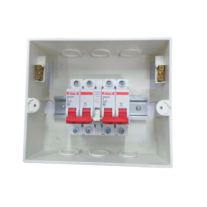 Himel MTS 20A 2 Pole 6KAIC 220V with PVC Enclosure ZY ZY5-8WAYSFT/2XHDB3WN2C20+HDB3W63HS