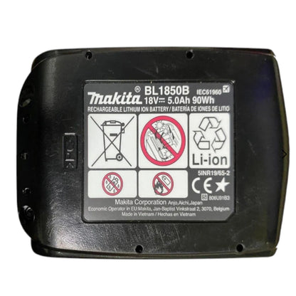 Makita Battery 18V DC 5.0Ah LXT Series Li-ion Battery BL1850B