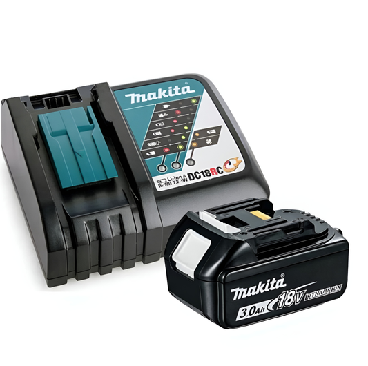 Makita Battery 18V 3.0Ah with Battery Charger DC18RC/BL1830B