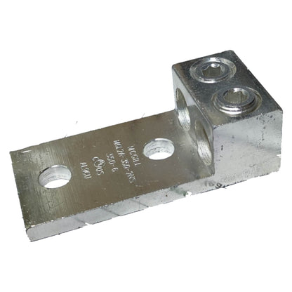 Metal component with multiple holes on a white background
