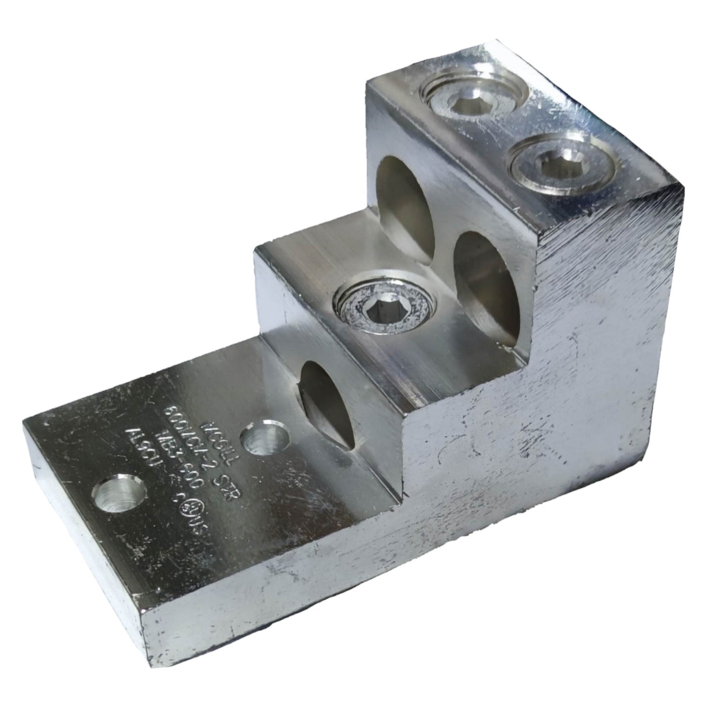 McGill Mechanical Lugs Ladder Type for Wire Size 3 x AWG 600MCM or 3 x 300mm with 2 Stud Hole Al Cu MB3-600 Electx Electrical Supply