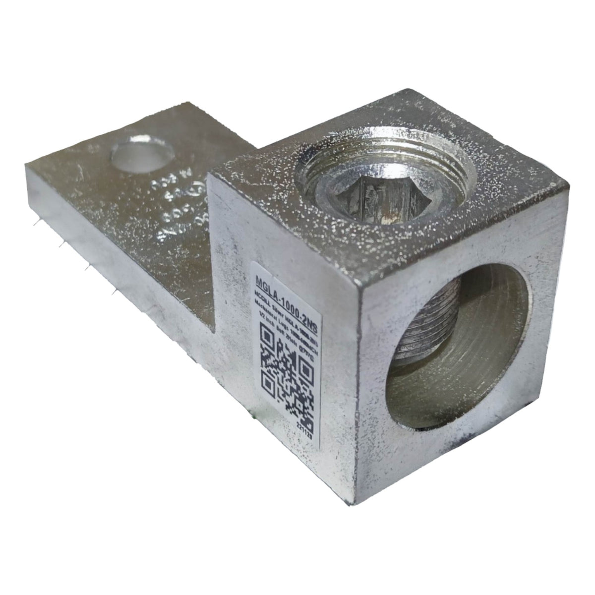 McGill Mechanical Lugs for Wire Size AWG 1000MCM or 500mm with 2 Stud Holes Al Cu MGLA-1000-2NS Electx Electrical Supply