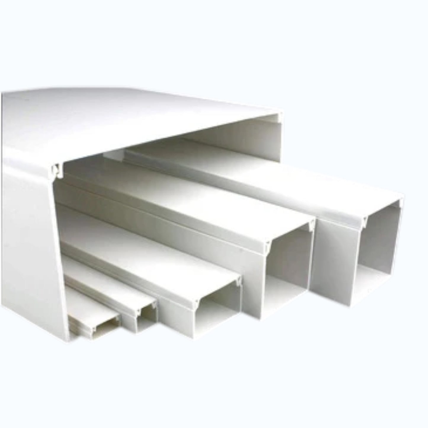 McGill PVC Solid Cable Duct PVC Wire Duct , Cable Trucking Approximated by 1 Meter 65mm x 65mm 2½ x 2½ inch