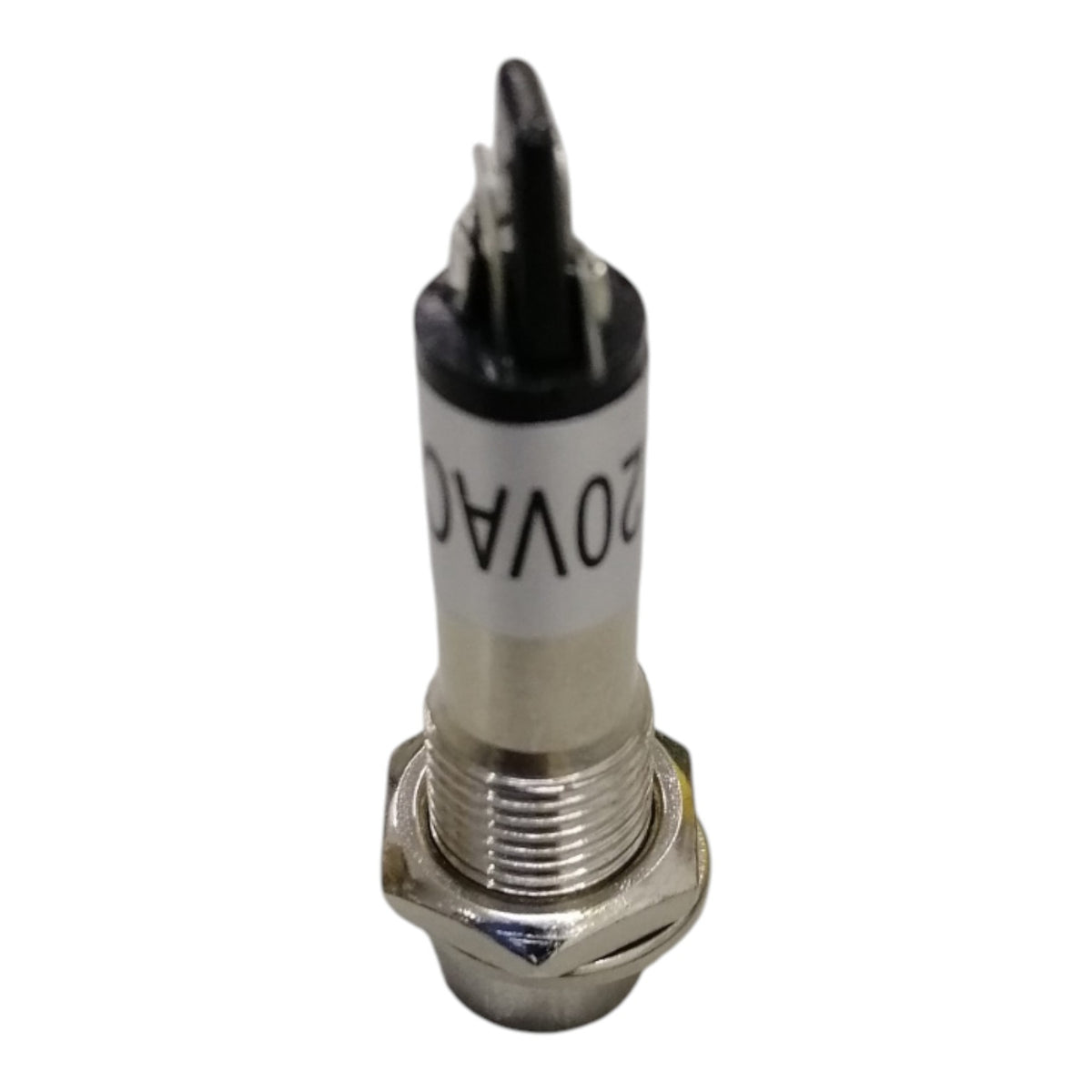 Metal Pilot Light 220V, Indicator Light Thread Diameter 7.6mm Green