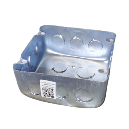 Metal Square Box 11 cm x 11 cm x 4 cm for durable electrical circuitry applications