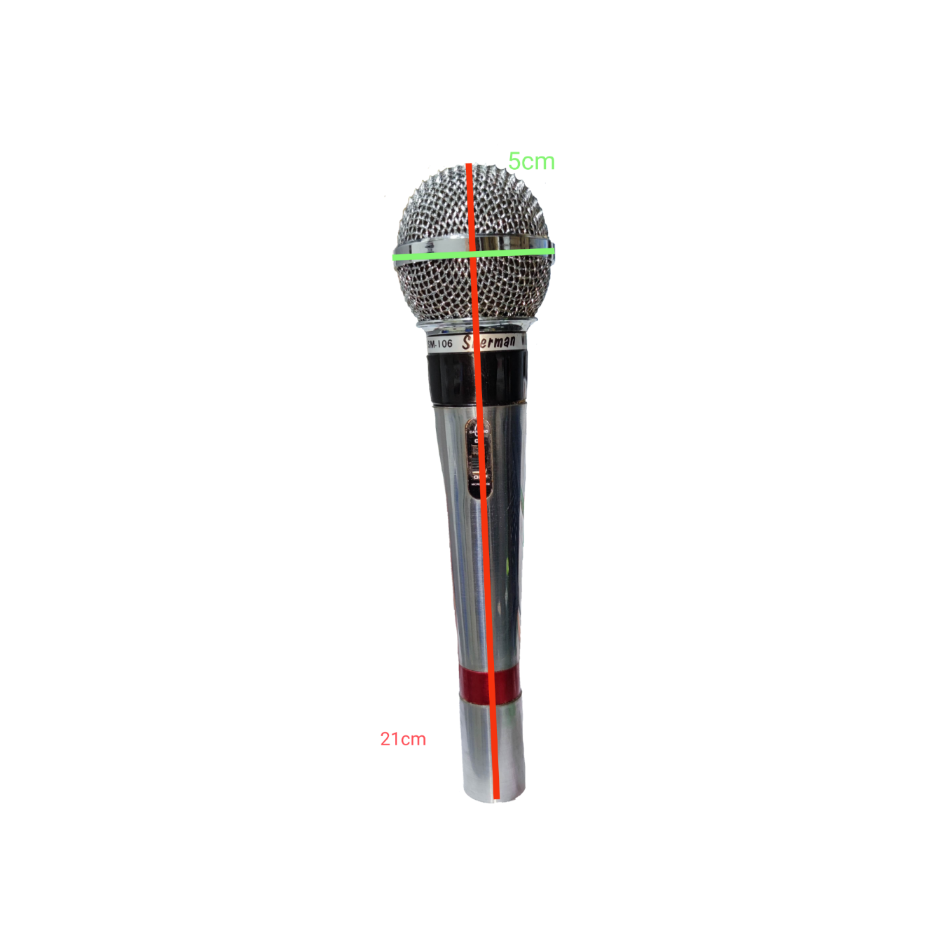 Sherman microphone with a special cord FM AM microphone accessory for clear audio performance