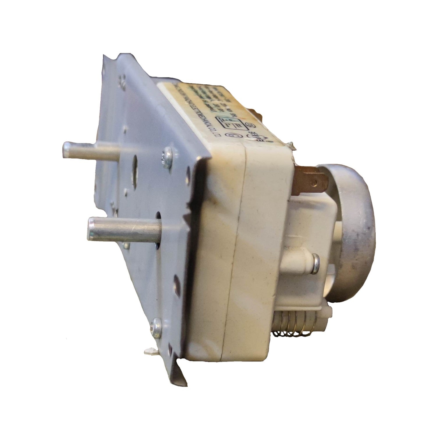 Mechanical component on a white background