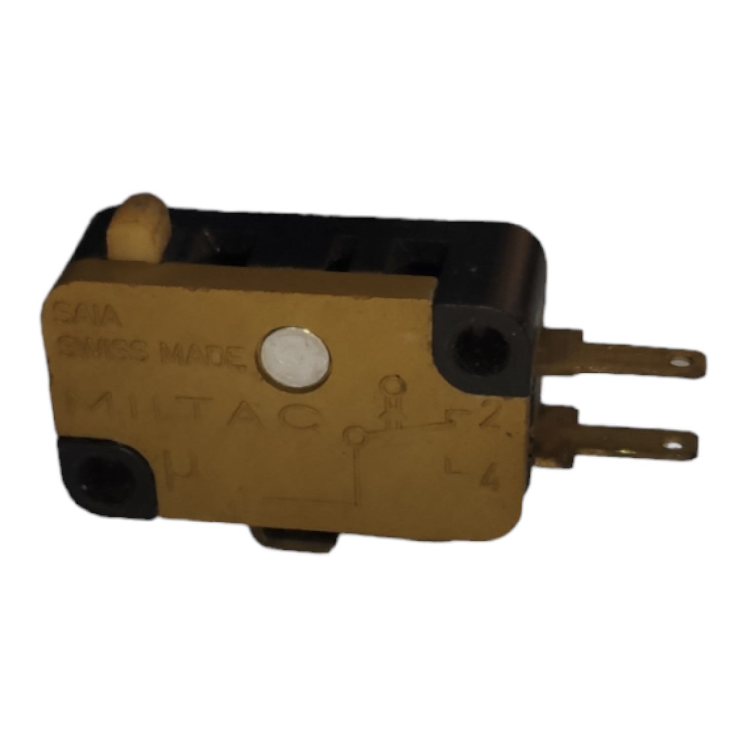 Mechanical switch on a white background