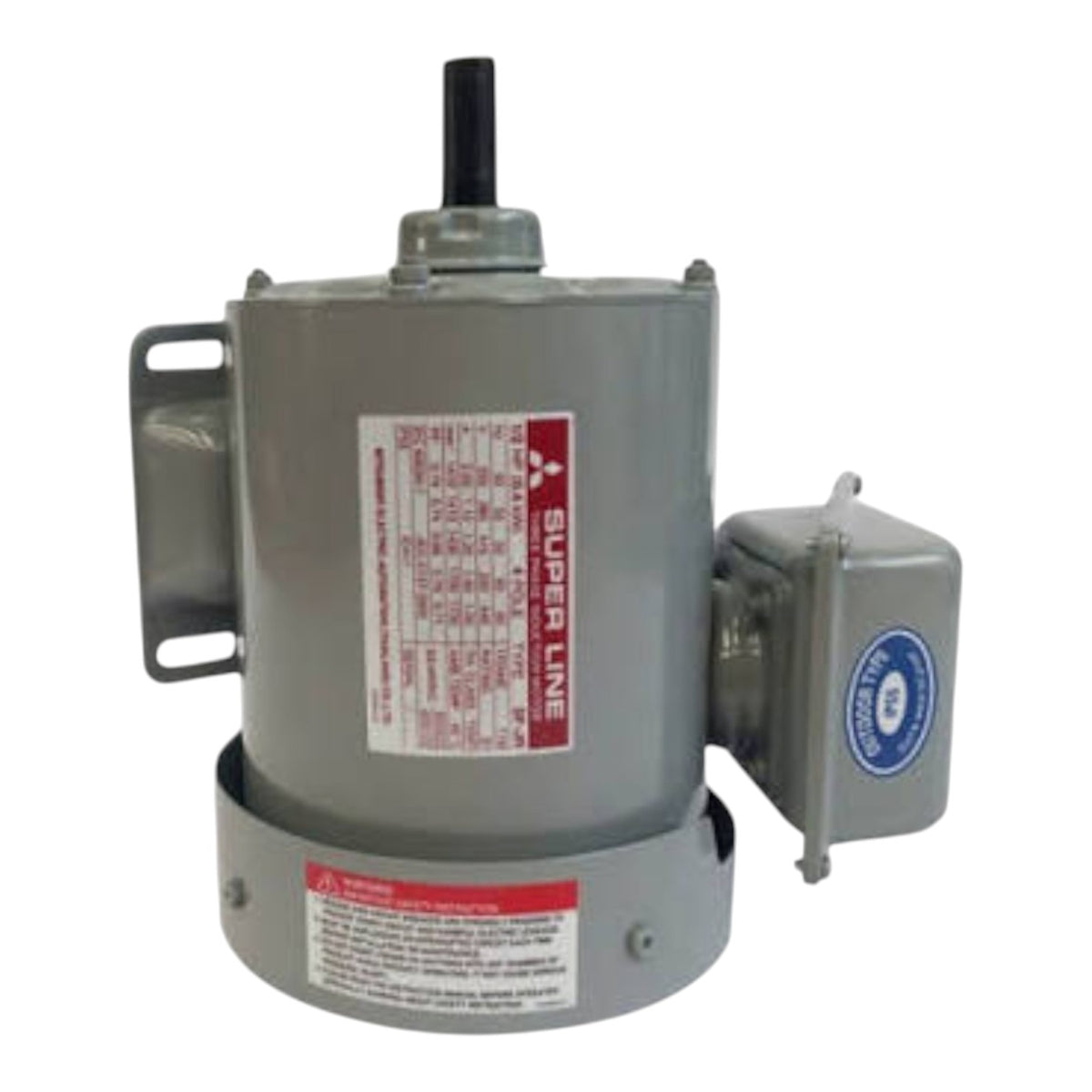 Mitsubishi Electric Motor 25HP 1750RPM 180M 48mm Dia 3Ø 220~440V 6 Leads (LT) Series Cast Iron Frame SF J(25HP) LT 4P