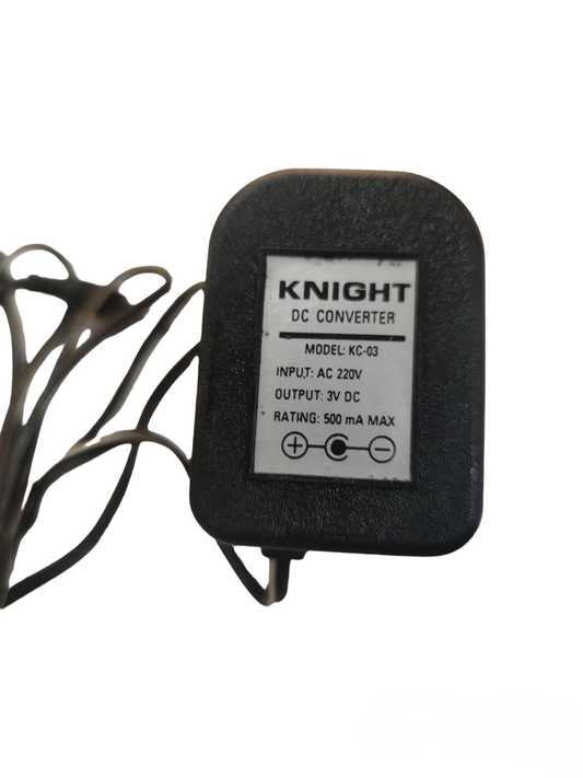 Local brand multi output AC adaptor black Knight DC converter with AC 220V input and 3V DC output