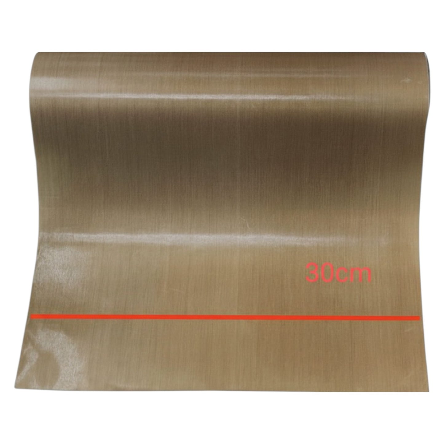 Brown paper bag with a red line and measurement '30cm' on a white background