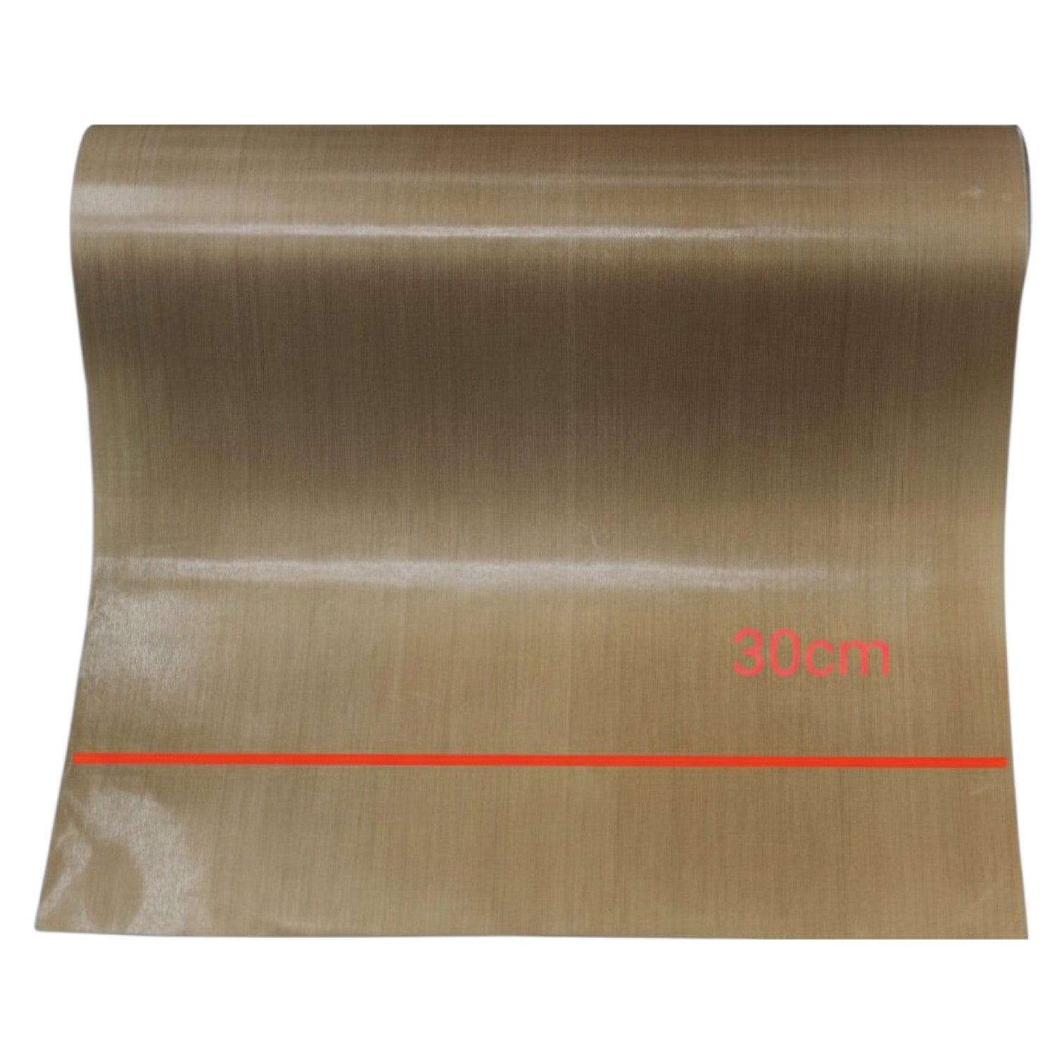 Brown paper bag with a red line and measurement '30cm' on a white background