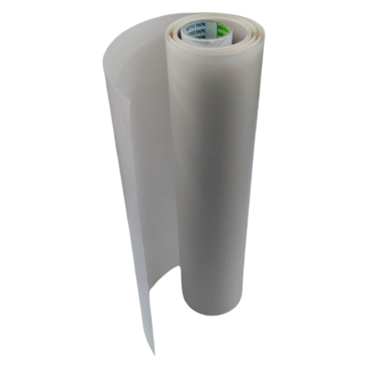 Roll of white paper on a white background