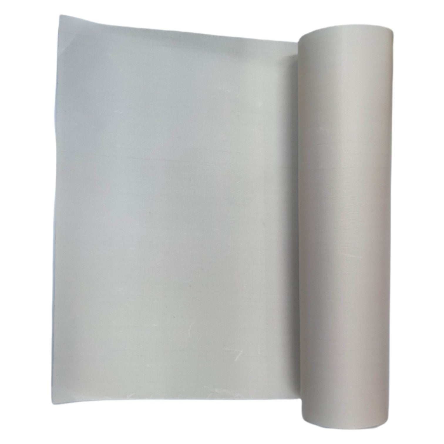 Roll of white paper on a white background
