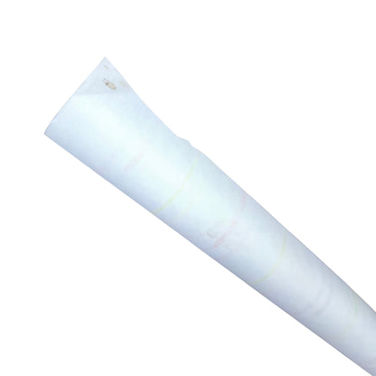 White cylindrical object on a white background