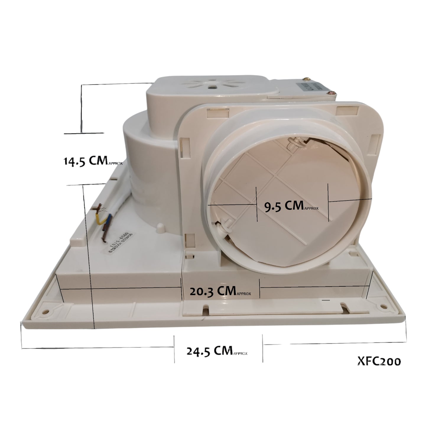 Omni 8 inches  Duct Fan Ceiling Mounted Exhaust Fan 220V 60Hz 20cm x 20cm XFC-200