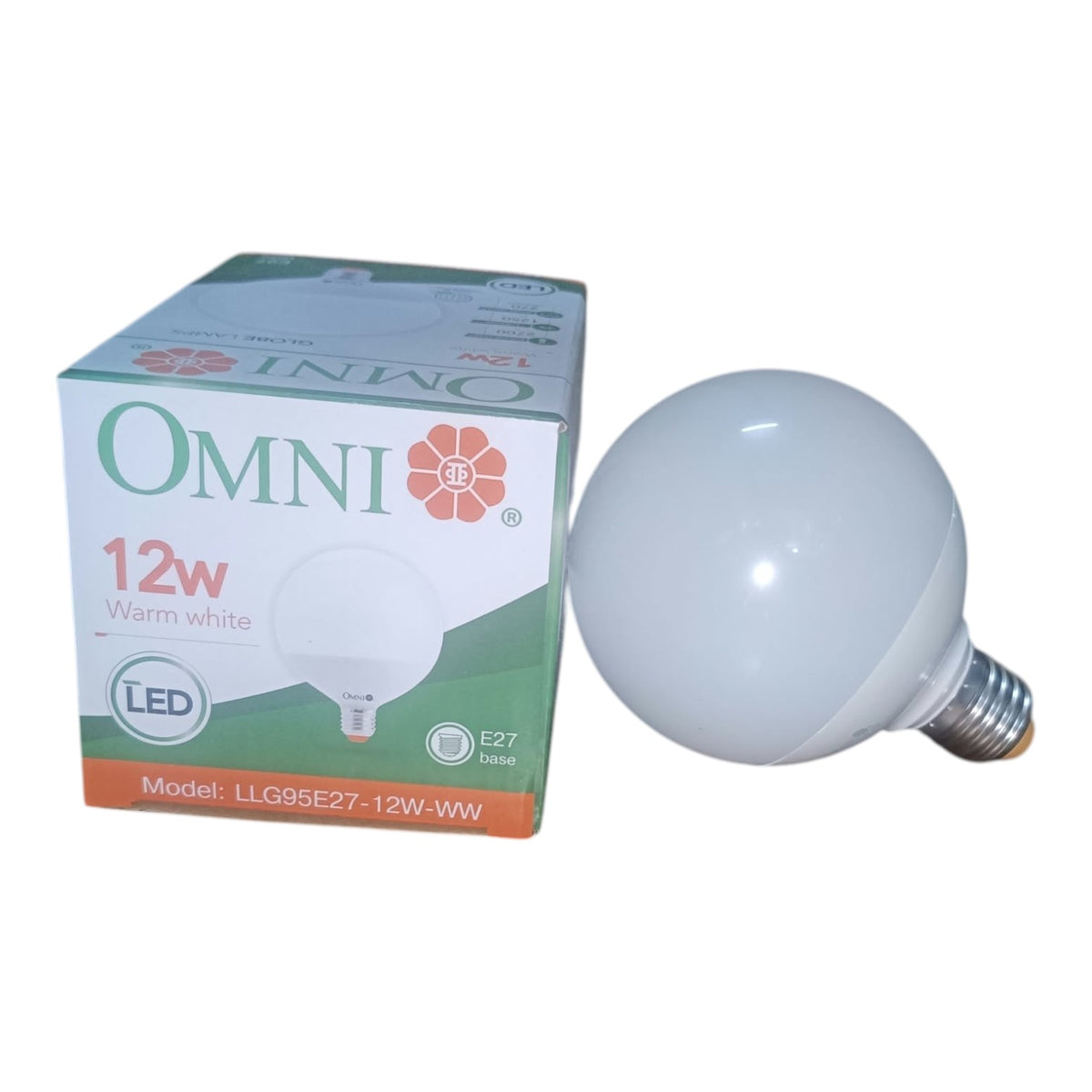 Omni 12W LED Globe Bulb E27 220V 6500k Daylight or 2700k Warm White LLG95E27-12W I Electx Electrical Supply