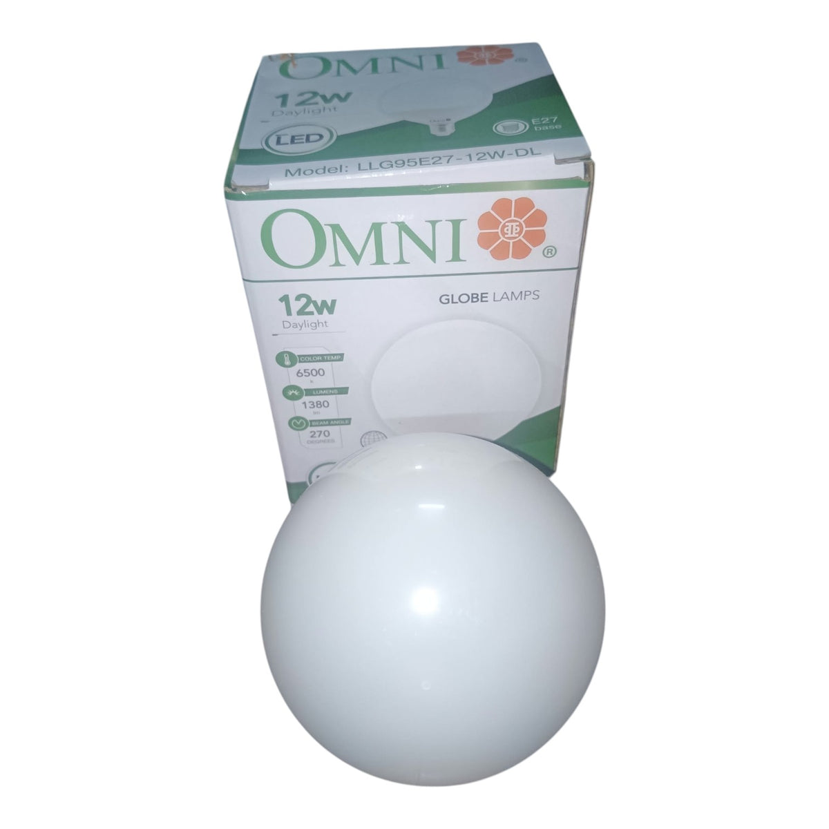 Omni 12W LED Globe Bulb E27 220V 6500k Daylight or 2700k Warm White LLG95E27-12W I Electx Electrical Supply