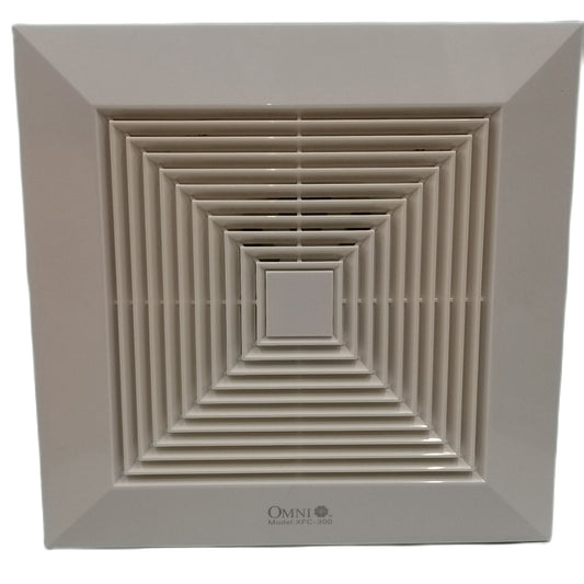 Omni 12 Inches Ceiling Mounted Exhaust Fan 220V 60Hz Duct Fan 300mm x 300mm Bathroom Exhaust Fan Ceiling Exhaust Fan XFC300