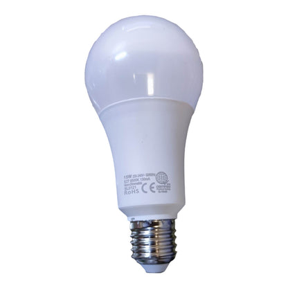 A 5W LED light bulb with a frosted white glass dome and a silver-colored E10 screw base, shown against a plain white background.