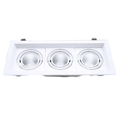 Omni 15W LED Down Light Grilled Commercial Type 4000K Cool White 1050lm 220-240V LGL-3X5WCW