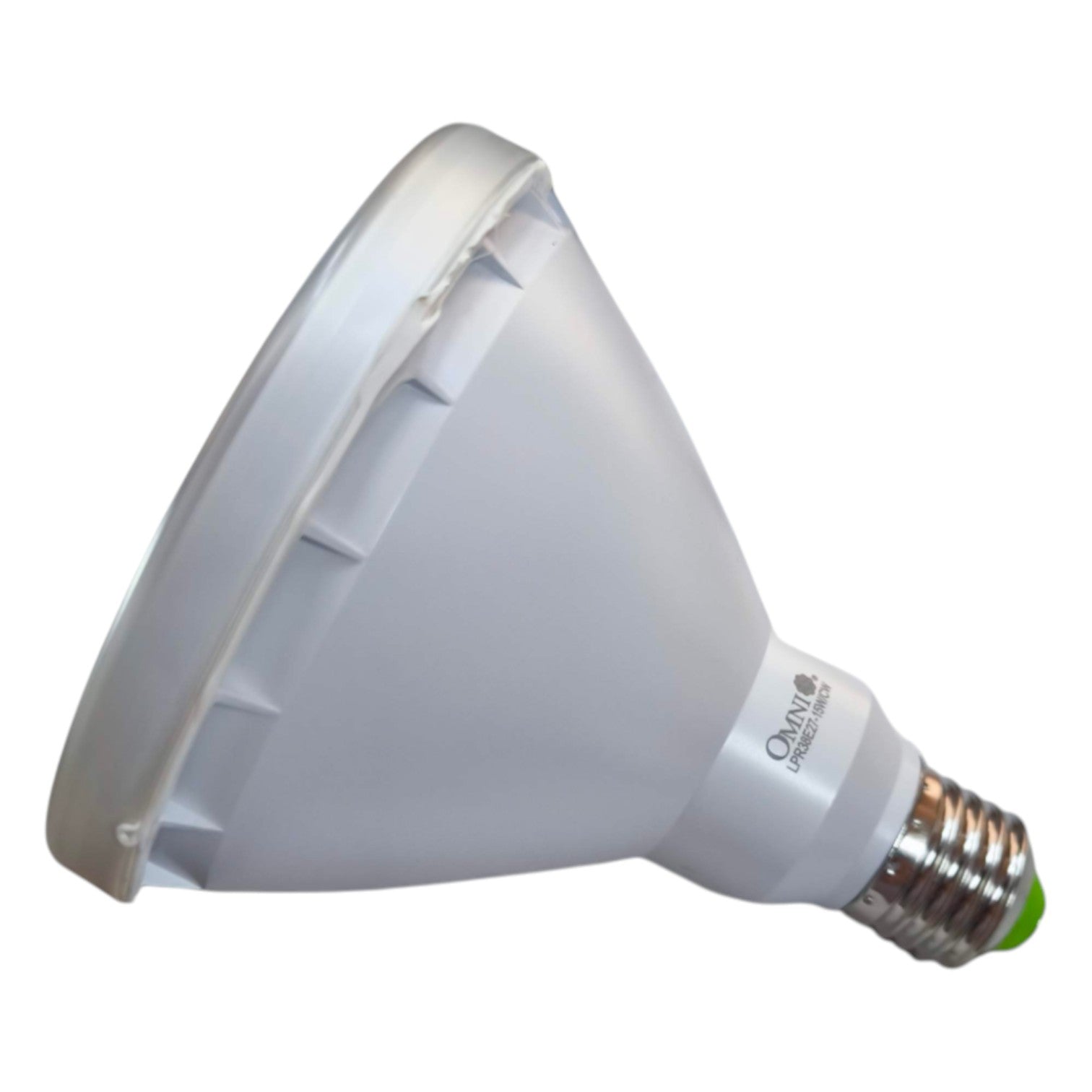 LED light bulb on a white background
