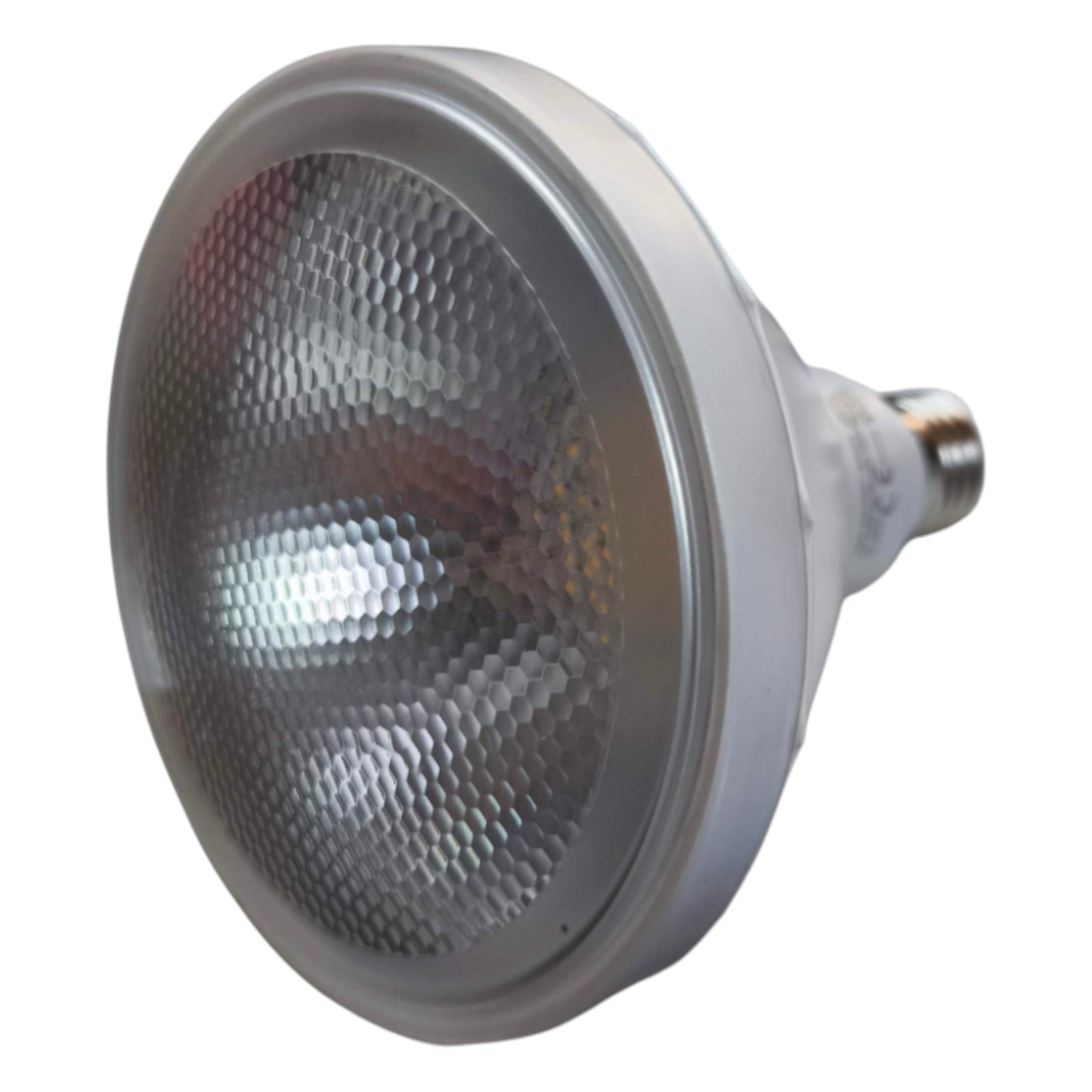 Parabolic lamp bulb on a white background