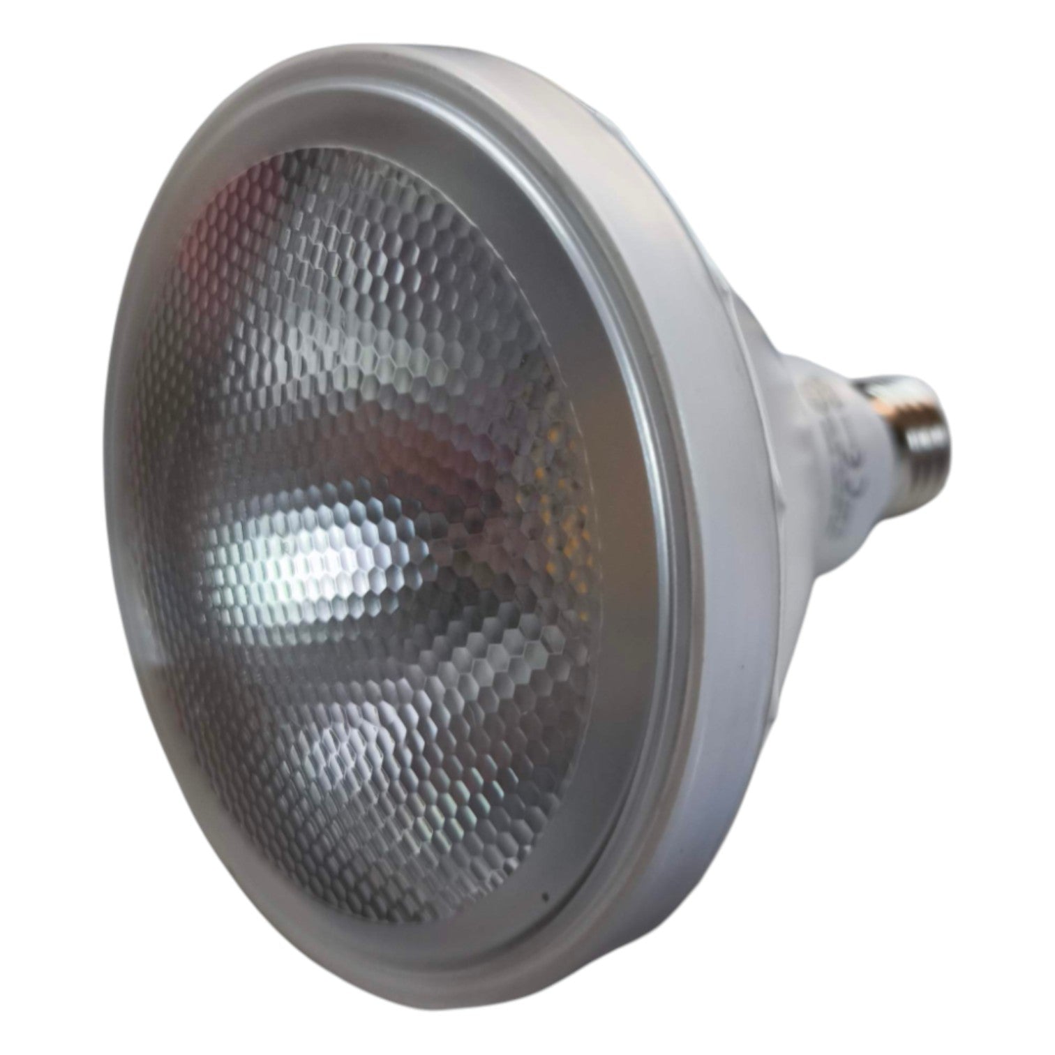 Parabolic lamp bulb on a white background