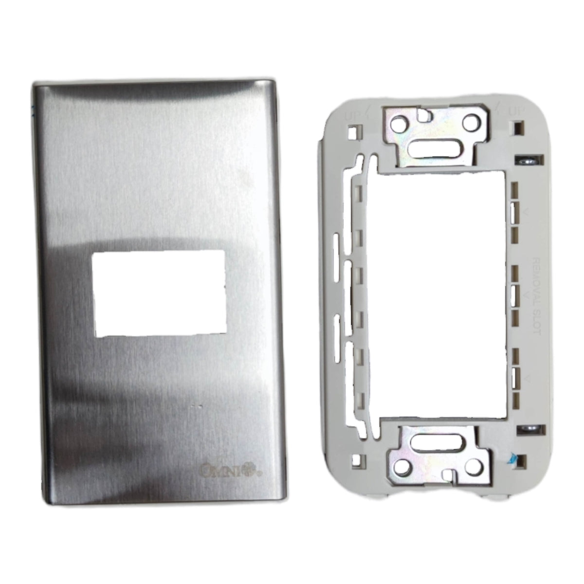Omni 1 Gang Plate Chrome Cover Device WWP-110S