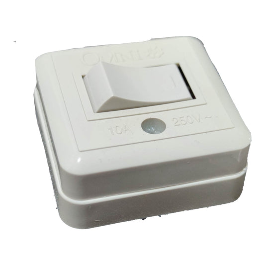 Omni 1 Gang Surface Type Switch 10A 220V WSS-003 Electx electrical Supply