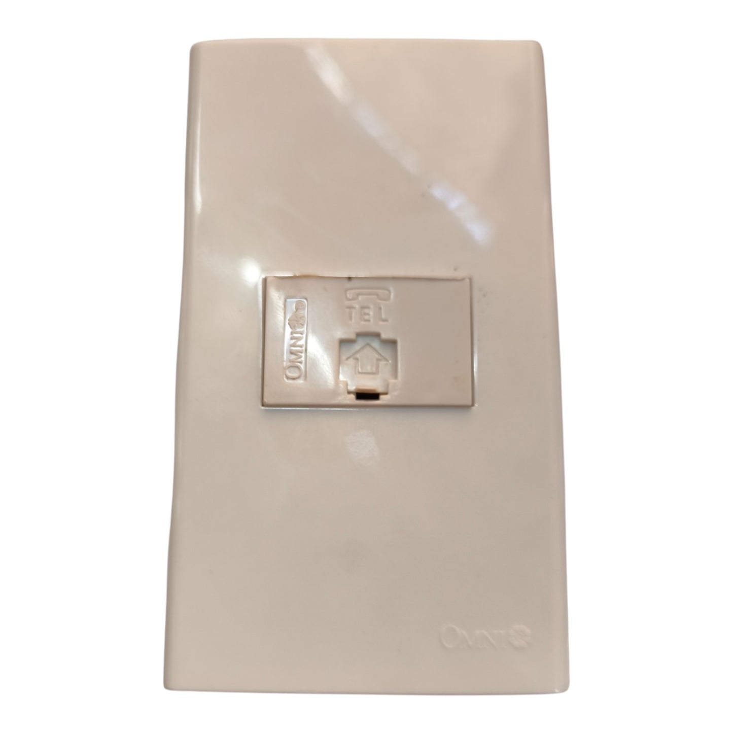 Omni 1 Gang Telephone Outlet with Plate Cover WWP-110+WWT-302