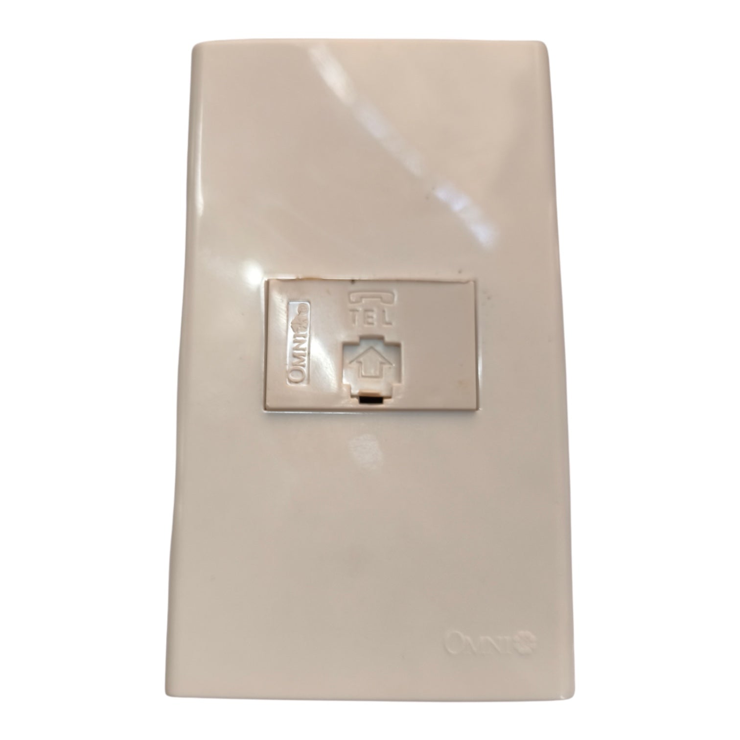 Omni 1 Gang Telephone Outlet with Plate Cover WWP-110+WWT-302
