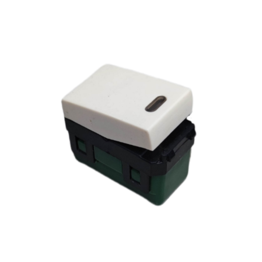 Omni 1 Way Illuminated Switch 16A 250V Wide Series WWS-214, durable switch with 16A capacity for safe load handling