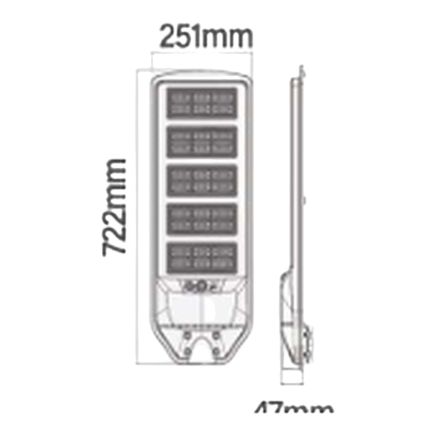 Omni 20W Solar Street Lamp 2700LM SSL-20M2700LM