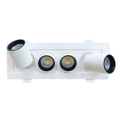 Omni 24W LED Recessed Rectangular Spot Ceiling Downlight Tri-Color CCT 2400lm 220-240V LLRC-30D-4x6W3C