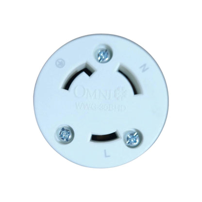 Omni 30A 2p+E Twist Lock Outlet Cord Connector Type WWG-30BHD