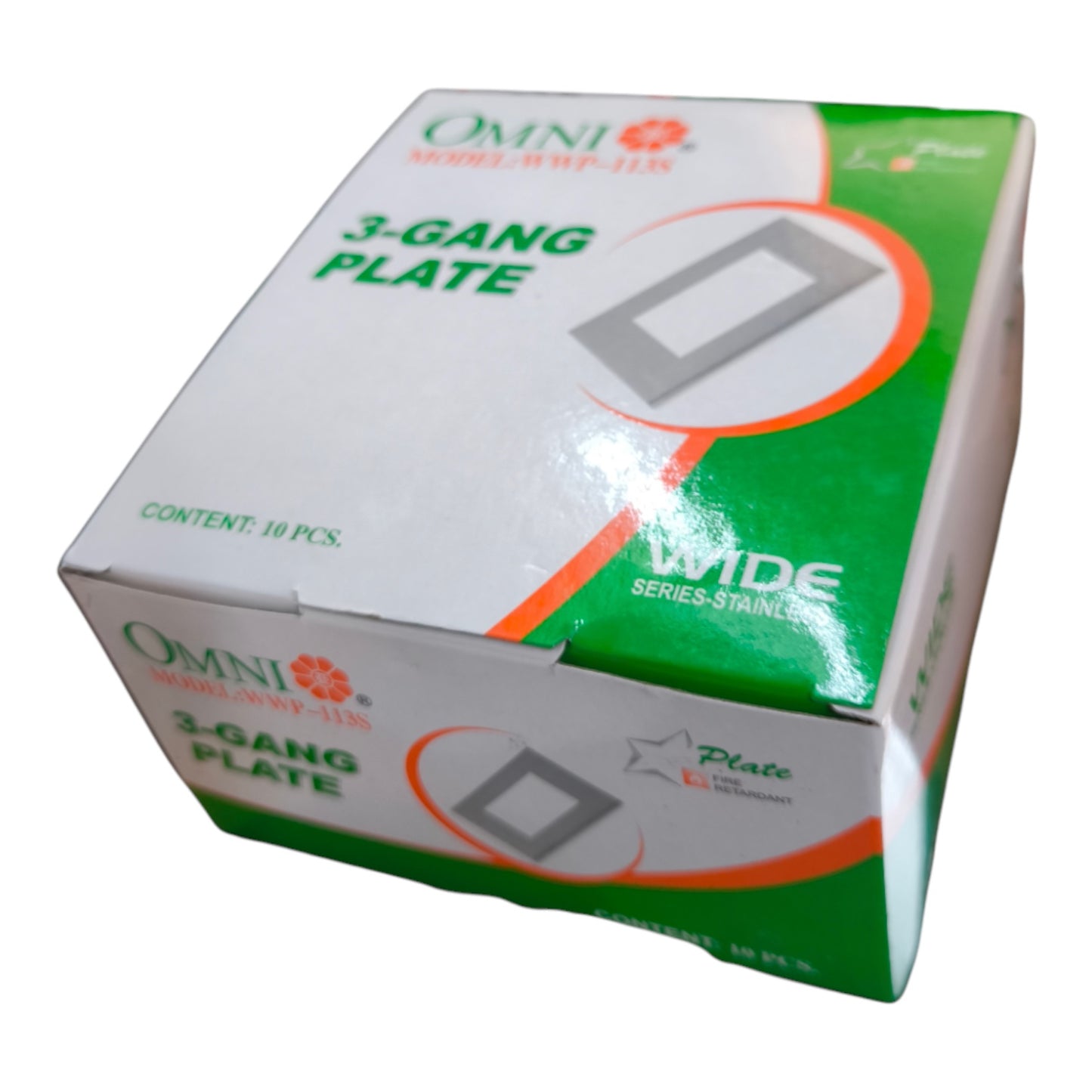 Omni 3 Gang Plate Stainless Series Wide WWP-113S(10PCS)