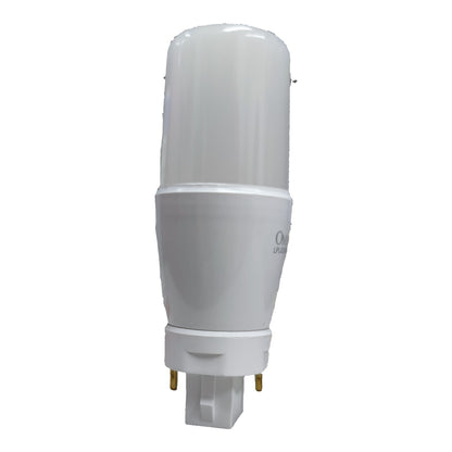 A white GU10 LED light bulb with a cylindrical frosted top and a wider base, shown against a plain white background.